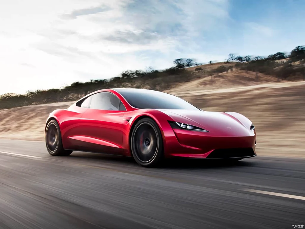 red car of Tesla Roadster 2026