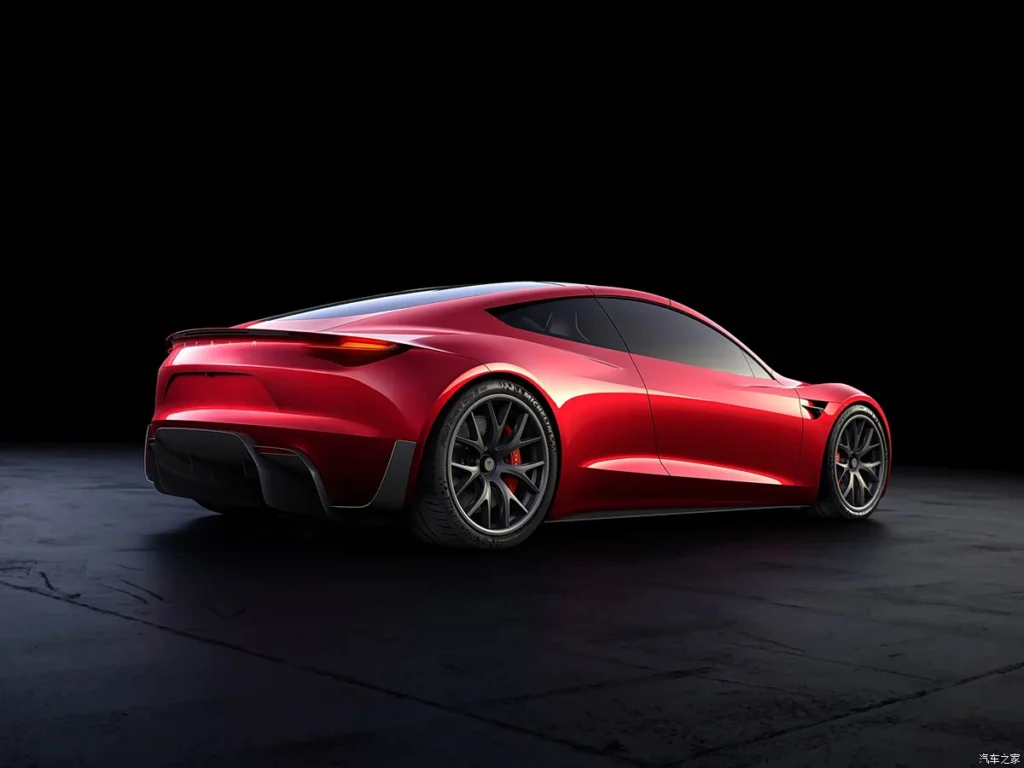 red car of Tesla Roadster 2026