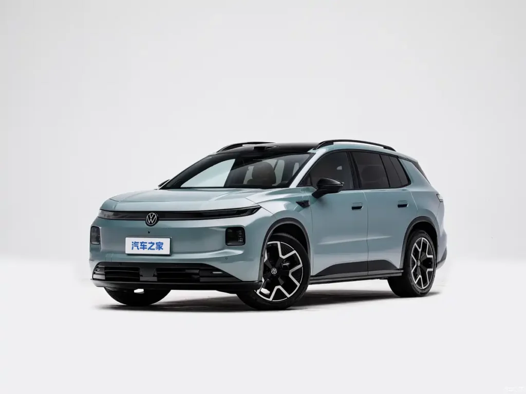 the blue car named ID.AURA T6